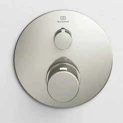 Ideal Standard Ceratherm T100 Chrome Built-In Thermostatic 1 Outlet Round Shower Mixer + Easybox -Ideal Standard Shop A5813AA A1000NU D2 460