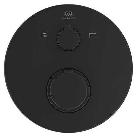 Ideal Standard Silk Black Ceratherm T100 Built-In Thermostatic 2 Outlet Bath Shower Mixer 4 Ideal Standard Silk Black Ceratherm T100 Built-In Thermostatic 2 Outlet Bath Shower Mixer - Image 2