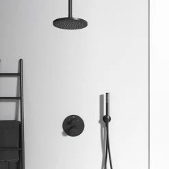 Ideal Standard Silk Black Ceratherm T100 Built-In Thermostatic 2 Outlet Bath Shower Mixer 8 Ideal Standard Silk Black Ceratherm T100 Built-In Thermostatic 2 Outlet Bath Shower Mixer -Ideal Standard Shop A5814XG D2 460