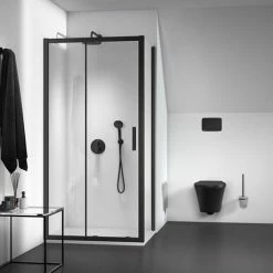Ideal Standard Silk Black Ceratherm T100 Built-In Thermostatic 2 Outlet Bath Shower Mixer 9 Ideal Standard Silk Black Ceratherm T100 Built-In Thermostatic 2 Outlet Bath Shower Mixer -Ideal Standard Shop A5814XG D3 460