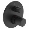 Ideal Standard Silk Black Ceratherm T100 Built-In Thermostatic 2 Outlet Bath Shower Mixer -Ideal Standard Shop A5814XG P