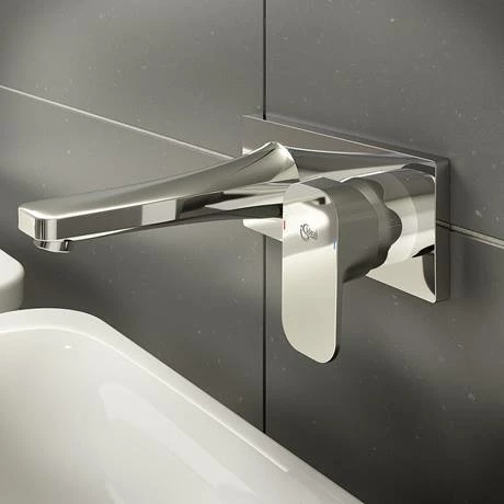 Ideal Standard Tonic II 180mm Spout Wall Mounted Basin Mixer 6 Ideal Standard Tonic II 180mm Spout Wall Mounted Basin Mixer - Image 4