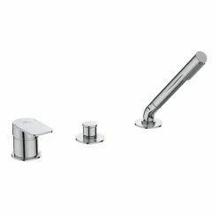 Ideal Standard Tonic II Single Lever 3-Hole Bath Shower Mixer With Spout