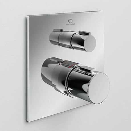 Ideal Standard Ceratherm C100 Chrome Built-In Thermostatic 1 Outlet Square Shower Mixer + Easybox 5 Ideal Standard Ceratherm C100 Chrome Built-In Thermostatic 1 Outlet Square Shower Mixer + Easybox - Image 3