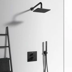 Ideal Standard Silk Black Ceratherm C100 Built-In Thermostatic 1 Outlet Shower Mixer -Ideal Standard Shop A6956XG D2 460
