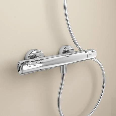 Ideal Standard Ceratherm T50 Exposed Thermostatic Bar Shower Mixer - A7216AA 7 Ideal Standard Ceratherm T50 Exposed Thermostatic Bar Shower Mixer - A7216AA - Image 5