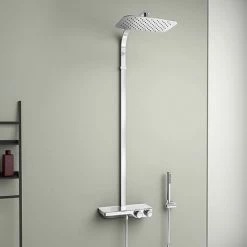 Ideal Standard Ceratherm S200 Exposed Thermostatic Shelf Shower System - A7332AA
