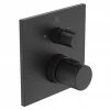 Ideal Standard Silk Black Ceratherm C100 Built-In Thermostatic 2 Outlet Bath Shower Mixer -Ideal Standard Shop A7522XG P