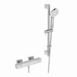 Ideal Standard Ceratherm C100 Exposed Thermostatic Shower Mixer Pack - A7537AA