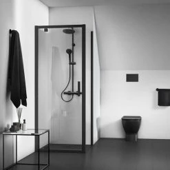 Ideal Standard Silk Black Ceratherm T25 Exposed Thermostatic Shower System - A7571XG -Ideal Standard Shop A7571XG D3 460