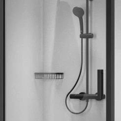 Ideal Standard Silk Black IOM Corner Shower Basket 7 Ideal Standard Silk Black IOM Corner Shower Basket -Ideal Standard Shop A9105XG D2 460