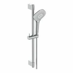Ideal Standard Idealrain Evo Jet 600mm Shower Slider Rail With 125mm 3 Function Diamond Handspray - B1762AA