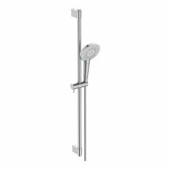 Ideal Standard Idealrain Evo Jet 900mm Shower Slider Rail With 125mm 3 Function Round Handspray - B1763AA