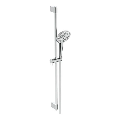 Ideal Standard Idealrain Evo Jet 900mm Shower Slider Rail With 125mm 3 Function Round Handspray - B1763AA 3 Ideal Standard Idealrain Evo Jet 900mm Shower Slider Rail With 125mm 3 Function Round Handspray - B1763AA