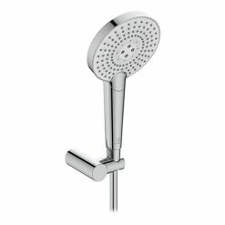 Ideal Standard Idealrain Evo 125mm Round 3 Function Handspray With Bracket + 1.75m Hose - B1765AA