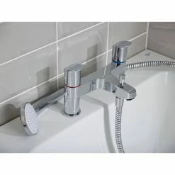 Ideal Standard Ceraflex 2 Hole Bath Shower Mixer - B1823AA -Ideal Standard Shop B1823AA D4 460