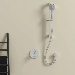 Ideal Standard Idealrain Evo Jet 600mm Shower Slider Rail With 110mm 3 Function Round Handspray - B2233AA 11 Ideal Standard Idealrain Evo Jet 600mm Shower Slider Rail With 110mm 3 Function Round Handspray - B2233AA -Ideal Standard Shop B2233AA D4 460