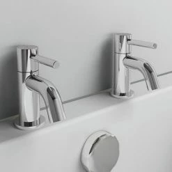Ideal Standard Ceraline Bath Pillar Taps - BC187AA -Ideal Standard Shop BC187AA D4 460