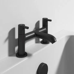 Ideal Standard Ceraline Silk Black 2 Tap Hole Bath Filler -Ideal Standard Shop BC188XG D2 460