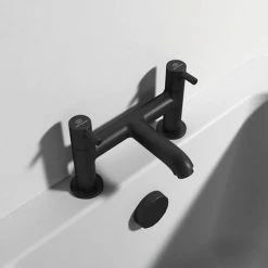 Ideal Standard Ceraline Silk Black 2 Tap Hole Bath Filler -Ideal Standard Shop BC188XG D3 460