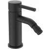 Ideal Standard Ceraline Silk Black Bidet Mixer With Pop-up Waste