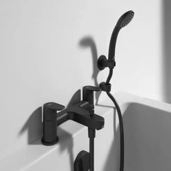 Ideal Standard Cerafine O Silk Black Dual Control Bath Shower Mixer -Ideal Standard Shop BC708XG D1 460