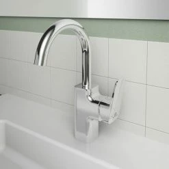 Ideal Standard Ceraplan Single Lever High Spout Basin Mixer - BD245AA -Ideal Standard Shop BD245AA D3 460