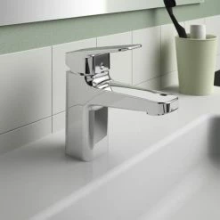 Ideal Standard Ceraplan Single Lever Basin Mixer With Click Waste - BD246AA -Ideal Standard Shop BD246AA.ai2 460