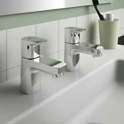 Ideal Standard Ceraplan Basin Pillar Taps - BD247AA 11 Ideal Standard Ceraplan Basin Pillar Taps - BD247AA -Ideal Standard Shop BD247AA D3 460