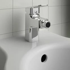 Ideal Standard Ceraplan Single Lever Bidet Mixer With Pop-up Waste - BD249AA -Ideal Standard Shop BD249AA D3 460