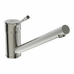 Ideal Standard Ceralook Silver Storm Single Lever Low Spout Kitchen Mixer