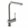 Ideal Standard Ceralook Silver Storm Single Lever L-Shape Spout Kitchen Mixer -Ideal Standard Shop BD572GN P