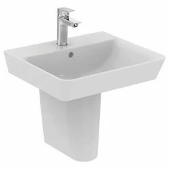 Ideal Standard Connect Air Cube 1TH Basin + Semi Pedestal