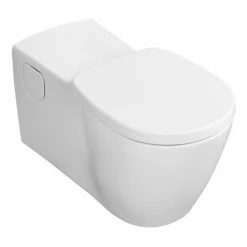 Ideal Standard Concept Freedom Elongated Wall Hung WC With Seat + Cover