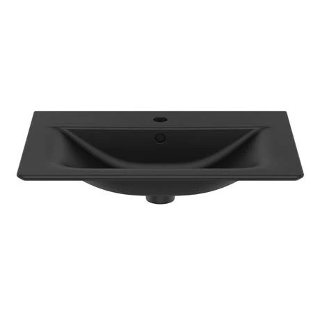 Ideal Standard Connect Air Silk Black 640mm Wall Mounted / Vanity Basin - E0279V3 5 Ideal Standard Connect Air Silk Black 640mm Wall Mounted / Vanity Basin - E0279V3 - Image 3