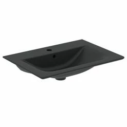 Ideal Standard Connect Air Silk Black 640mm Wall Mounted / Vanity Basin - E0279V3
