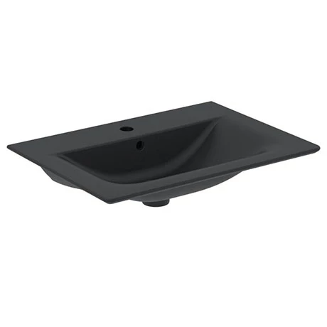 Ideal Standard Connect Air Silk Black 640mm Wall Mounted / Vanity Basin - E0279V3 3 Ideal Standard Connect Air Silk Black 640mm Wall Mounted / Vanity Basin - E0279V3