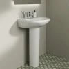 Ideal Standard Eurovit+ 550mm 1 Tap Hole Basin + Pedestal -Ideal Standard Shop E254701 P