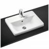 Ideal Standard Connect Cube 1TH Inset Countertop Basin