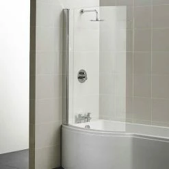 Ideal Standard Concept 1022 X 1500mm Curved Shower Bath Screen - E7407AA