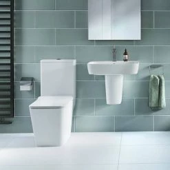 Ideal Standard Caffaro Close Coupled Toilet + Soft Close Seat -Ideal Standard Shop ISCAFCC D1 460