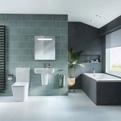 Ideal Standard Caffaro Close Coupled Toilet + Soft Close Seat -Ideal Standard Shop ISCAFCC D2 460