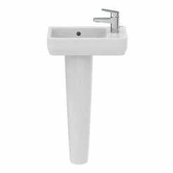 Ideal Standard I.Life S 450mm Right Hand 1TH Washbasin + Full Pedestal 9 Ideal Standard I.Life S 450mm Right Hand 1TH Washbasin + Full Pedestal -Ideal Standard Shop ISIL45FP D2 460
