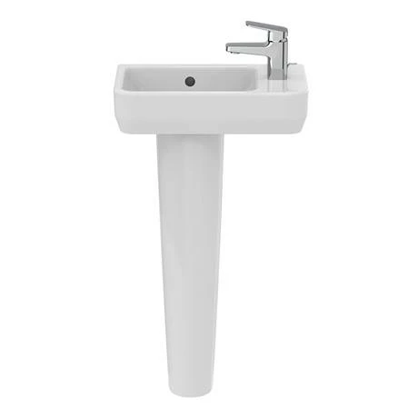 Ideal Standard I.Life S 450mm Right Hand 1TH Washbasin + Full Pedestal 6 Ideal Standard I.Life S 450mm Right Hand 1TH Washbasin + Full Pedestal - Image 4