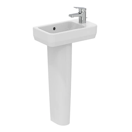 Ideal Standard I.Life S 450mm Right Hand 1TH Washbasin + Full Pedestal 3 Ideal Standard I.Life S 450mm Right Hand 1TH Washbasin + Full Pedestal