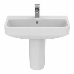 Ideal Standard I.Life S Compact 1TH Washbasin + Semi Pedestal -Ideal Standard Shop ISIL60SP D3 460