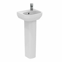 Ideal Standard I.Life A 350mm 1TH Handrinse Basin + Full Pedestal