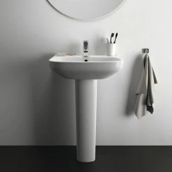 Ideal Standard I.Life A 1TH Washbasin + Full Pedestal -Ideal Standard Shop ISILA55FP D4 460