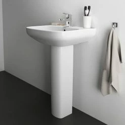 Ideal Standard I.Life A 1TH Washbasin + Full Pedestal -Ideal Standard Shop ISILA55FP D5 460