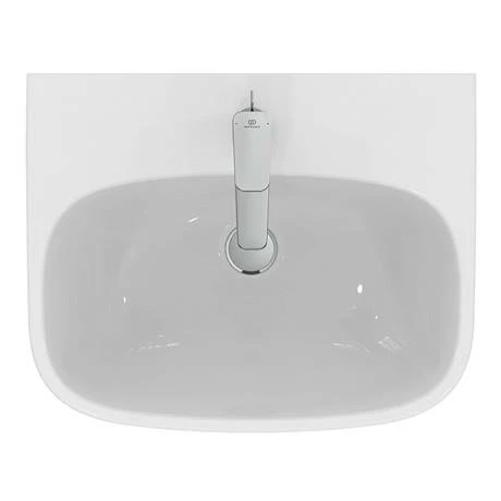Ideal Standard I.Life A 1TH Washbasin + Semi Pedestal 4 Ideal Standard I.Life A 1TH Washbasin + Semi Pedestal - Image 2